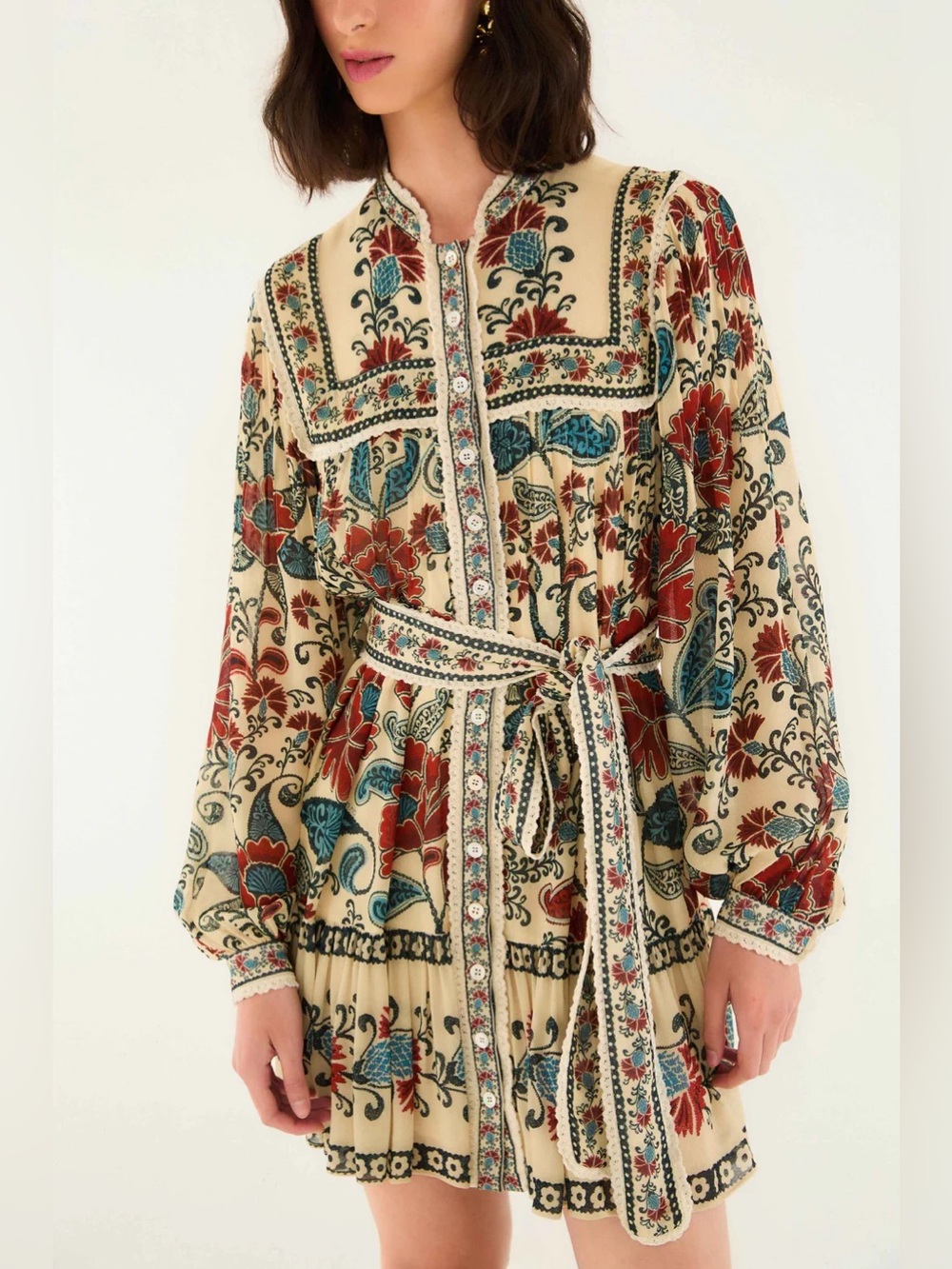 Farm Rio floral print mini dress